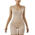 thumbnail image 1 of SWSMCLT Women's Tummy Control Shapewear High Waisted Bodysuit Shapewear Butt Lifting Body Shaper Backless Cami Mid Thigh Spandex Nude X-Large, 1 of 4