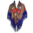 thumbnail image 1 of SWSMCLT Women's Vintage Shawl Winter Cardigan Pashmina Scarf Cape Boho Summer Light Fall Casual Fringe Basic Royal Blue One Size, 1 of 1