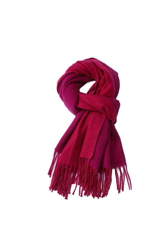 Women's Warm Scarf Winter Shawl Convertible Pashmina Lightweight Soft Fashion Spring Thick Fall Elegant Rose One Size