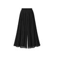 thumbnail image 1 of SWSMCLT Women's Wide Leg Capri Pants Soft Slimming Summer Travel Crop Pants Cropped High Waisted Lightweight Black 16, 1 of 1