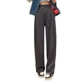 thumbnail image 1 of SWSMCLT Women's Wide Leg Sweatpants Workout High Waisted Drawstring Pants Joggers Thermal Lounge Comfy Dark Grey Medium, 1 of 1