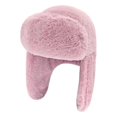 thumbnail image 1 of SWSMCLT Women's Winter Ear HatCute Biking Vintage Fleece Cuffed Earflap Buckle Fall Ushanka Snow Trapper Hat Pink One Size, 1 of 1