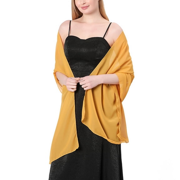 SWSMCLT Women's Winter Pashmina Shawl Travel Scarf Summer Fall Sheer Soft Fashion Party Spring Casual Luxury Pashmina Golden One Size