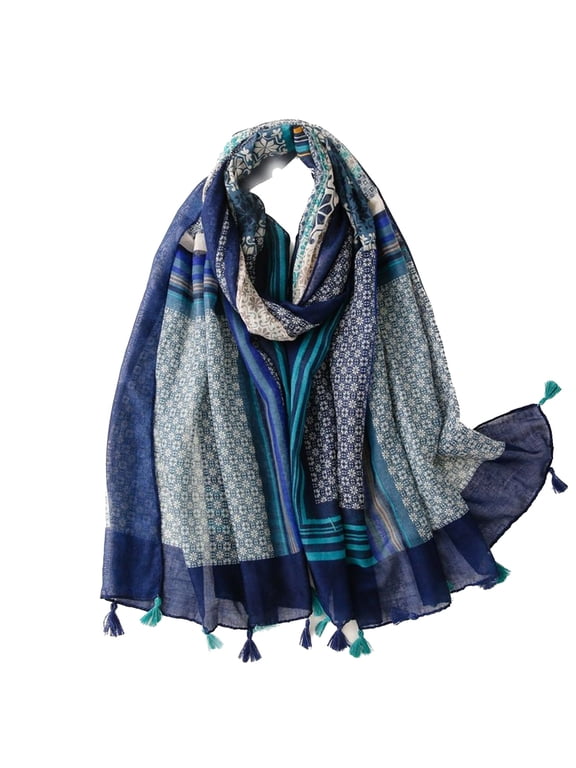 Women's Winter Scarves Thin Scarf Oversized Pashmina Shawl Travel Boho Lightweight Vintage Cozy Summer Style10 One Size