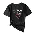thumbnail image 1 of SROBPTY Summer Tops for Women,Womens Shirts,Fashion Women Casual Print Shirt Round-Neck Tee Short Sleeve Blouses, 1 of 4