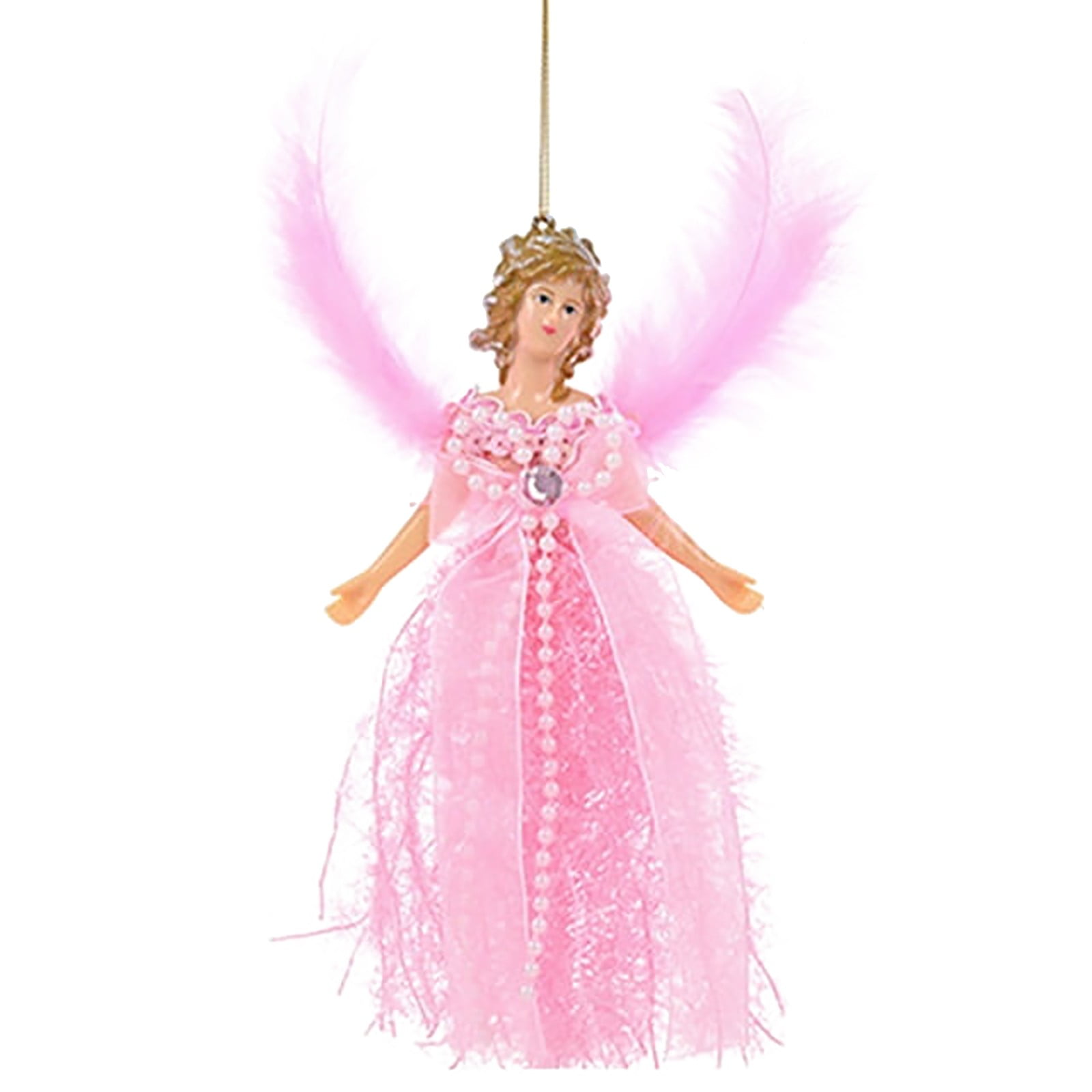 SWSUSN 7.5In Christmas Tree Topper Fairy Angel Christmas Tree Pendant ...