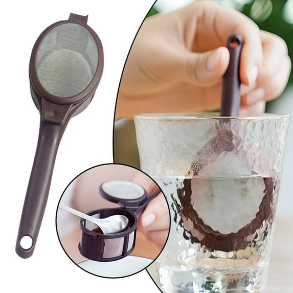 SWSUSN Coffee Scooper & Funnel for Reusable K Cup Refillable Coffee Pods, 2 Tablespoon Capacity, Capsule Powder Filter Spoon Coffee Spoon