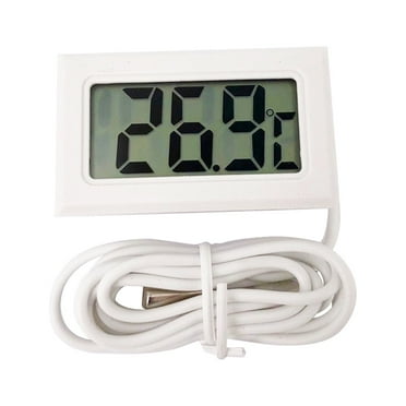 SWSUSN Mini Embedded Electronic Digital Display Fish Tank Refrigerator Water Temperature Gauge Probe