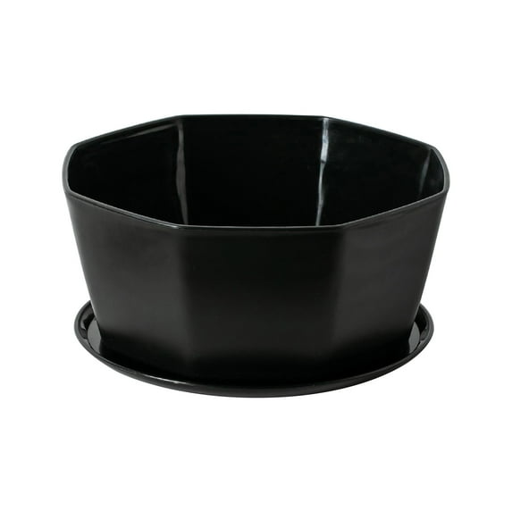 SWSUSN Plastic Pots for Plants with Trays, Indoor Plastic Planters Modern Flower Plant Pot with Drainage Hole for All House Plants, Herbs, Flowers, and Seeding Nursery, Cream