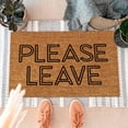 thumbnail image 1 of SWSUSN Please Leave Coir Doormat Front Door Mat New Home Closing Housewarming Gift Welcome Please Leave by 9 Funny (23.6" x 15.7" Standard), 1 of 3