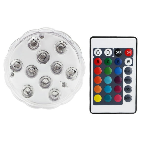 SWSUSN Swimming Pool Light RGB LED Bulb Submersible Underwater LED Light+Remote Control