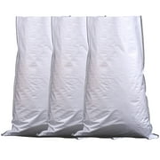 SWSUSN Thick White Plastic Film Woven Bag Flooding Sandbag Protection Packaging 15x24in