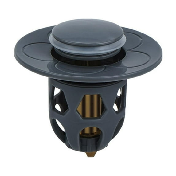 SWSUSN Universal Bathroom Sink Stopper with Hair Catcher, for 1.04-1.97 Inch Drain Hole, Spring Core Bathtub Drain Cover, Pop Up Sink Plug Basin Drain Strainer