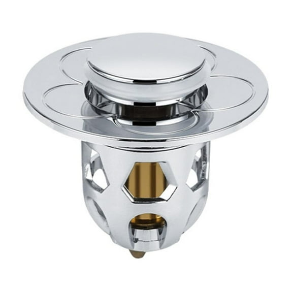 SWSUSN Universal Bathroom Sink Stopper with Hair Catcher, for 1.04-1.97 Inch Drain Hole, Spring Core Bathtub Drain Cover, Pop Up Sink Plug Basin Drain Strainer