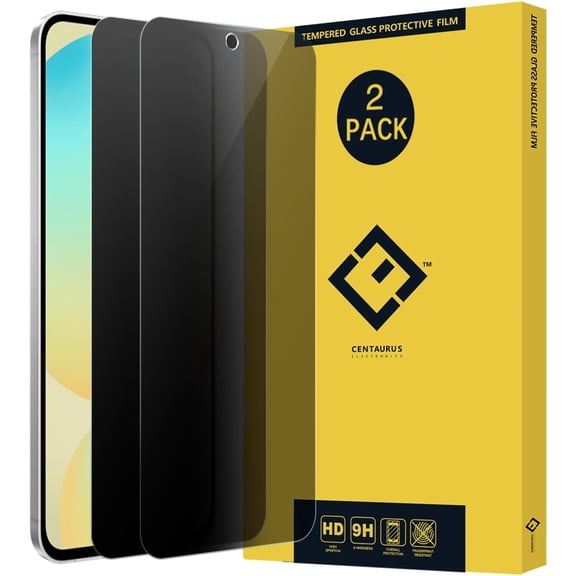 SWT123 2 Pack Privacy Screen Protector, Anti-Spy Anti-Scratch Ultra-Thin Clear 9H Tempered Glass Protective Film Replacement for Galaxy S24 FE 2024 6.7".