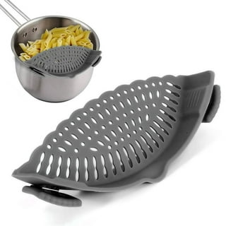 Cheer Collection Silicone Clip on Pot Strainer, Heat-resistant Snap-On  Strainer, 1 - Harris Teeter