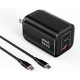 thumbnail image 1 of SWTSWT 100W GaN Charger, 3-Port PD3.0 Fast Charging Station with Type-C & USB-A, Foldable Charger Block with 3.94FT Cable for MacBook Pro/Air, iPhone 17 16 15, Galaxy S24/S23, Pixel 8 and More, 1 of 8