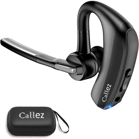SWTSWT Bluetooth Headset V5.0, Bluetooth Earpiece with CVC8.0 Dual Mic Noise Cancelling Wireless Headset for iPhone Android Cell Phone Trucker Business Office Work, Clear Chat