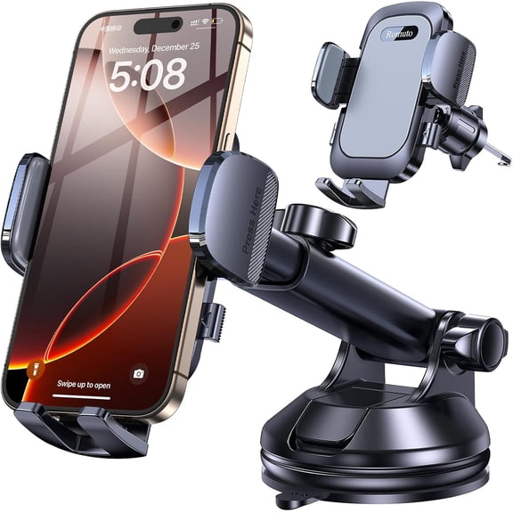 SWTSWT Car Phone Holder Mount2025 Strongest SuctionPhone Mount for Car Cell Phone Holders for Your Car Accessories for Women Men Dashboard/Windshield/Vent/Wall Mounts Truck Stand for iPhone Samsung