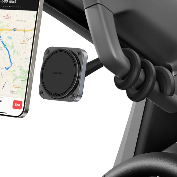 SWTSWT Magnetic Car Truck Pickup Grab Handle Phone Mount Holder Compatible with MagSafe iPhone 12-16 Fits A Pillar/Center Console Handle Bars for F150 Expedition Ram 1500 Jeep Wrangler JL Silverado