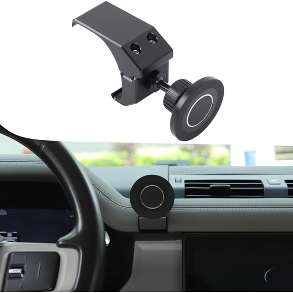 SWTSWT Magnetic Phone Holder Mount Compatible with Land Rover Defender 90 110 130 2020-2025 Interior Accessories, Aluminum Alloy Center A/C Air Vent Side Cell Phone Holder Stand