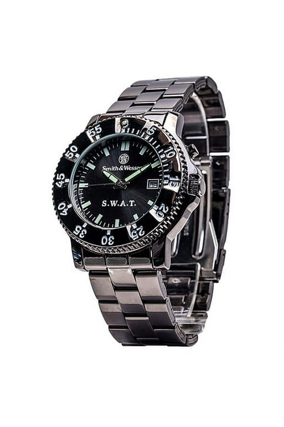 SWW-45M S.W.A.T. Watch Back Glow Metal Band Multi-Colored