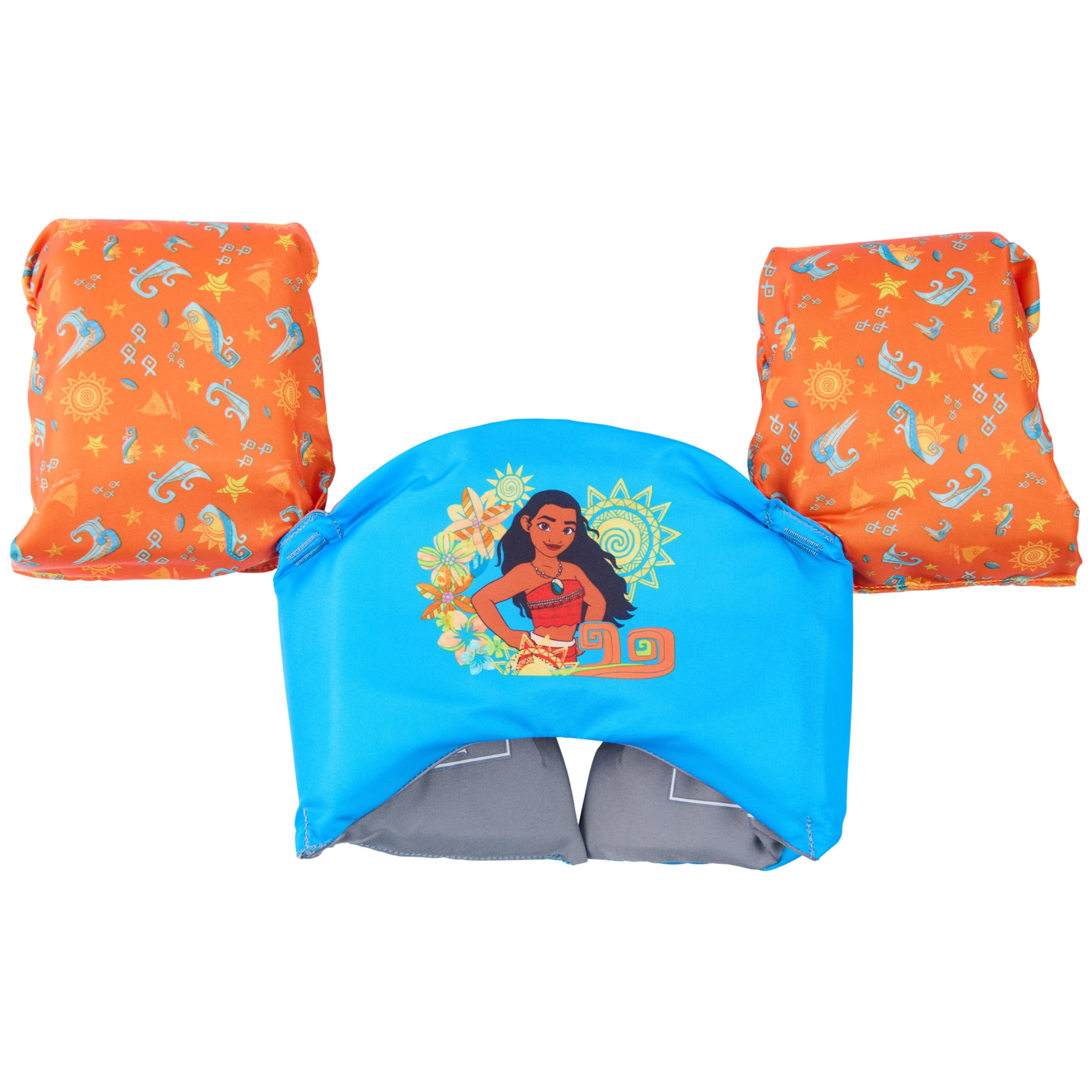 SwimWays Disney Moana Swim Trainer, USCG Approved Training Life Vest for Kids 33-55 lbs