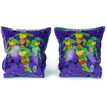 SwimWays Teenage Mutant Ninja Turtles (Unisex), Arm Floaties for Kids Age 3-5
