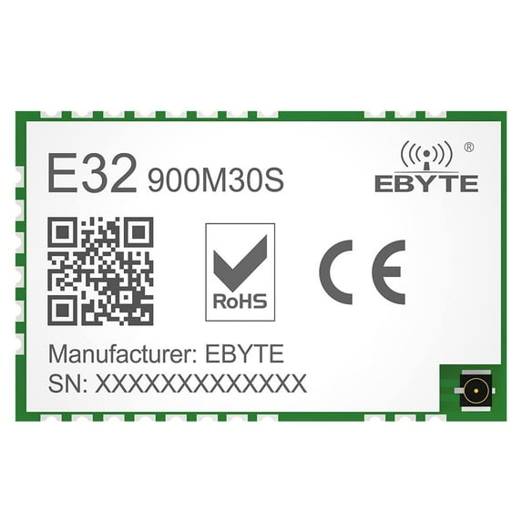 SX1276 Lora Wireless Module 868/915MHz 10KM Long Distance E32-900M30S SPI Low Power Consumption SPI LoRa Spread Spectrum Module