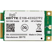 SX1302 433MHz LoRawan Gateway Module SPI E106-433G27P2 PCI-e 52pin 27dbm 5KM Lora Low Power Industrial Grade IPex Antenna PA+LNA Half Duplex