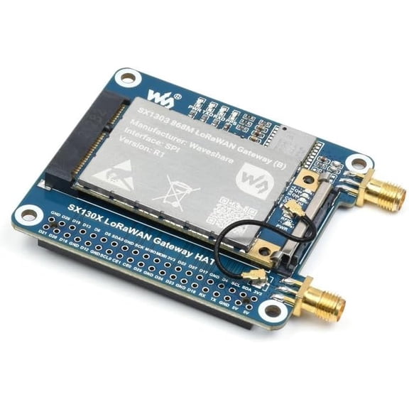 SX1303 868M LoRaWAN Gateway Module Compatible with Standard Mini-PCIe Socket Long Range Transmission Multi-Band Support Included HAT