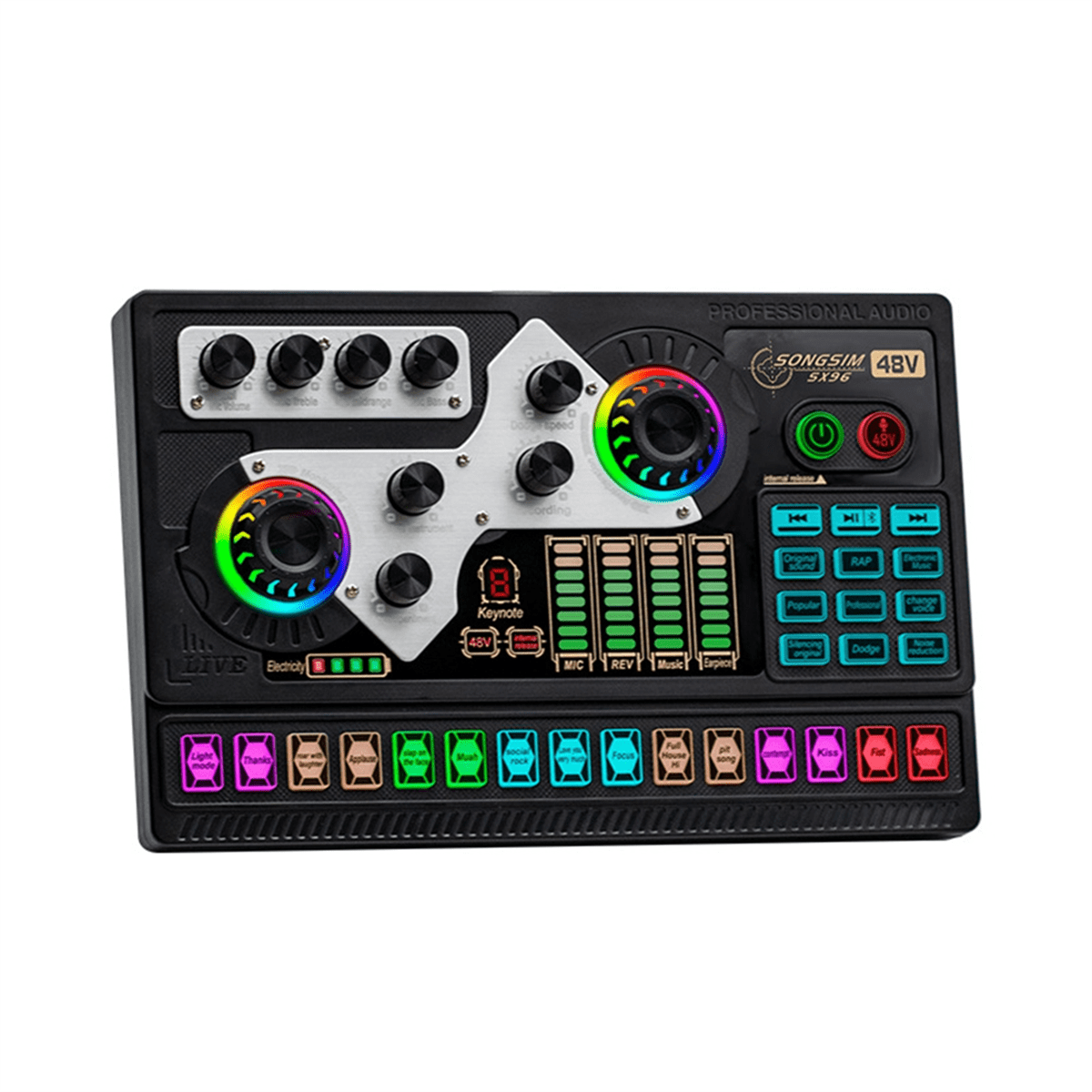 F998 live Sound Card For PC Phone Live streaming Podcasting
