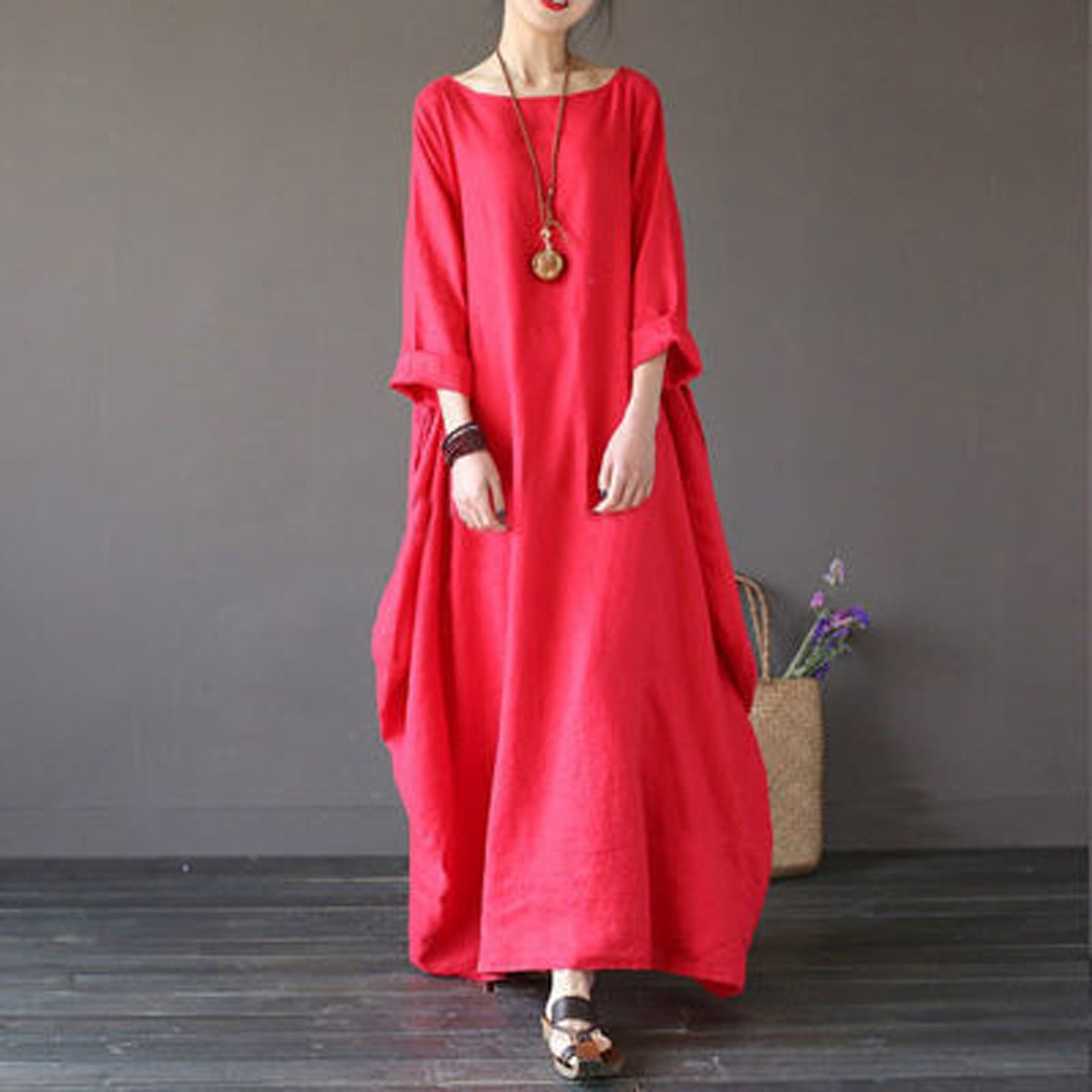 Comfort linen maxi dress hotsell