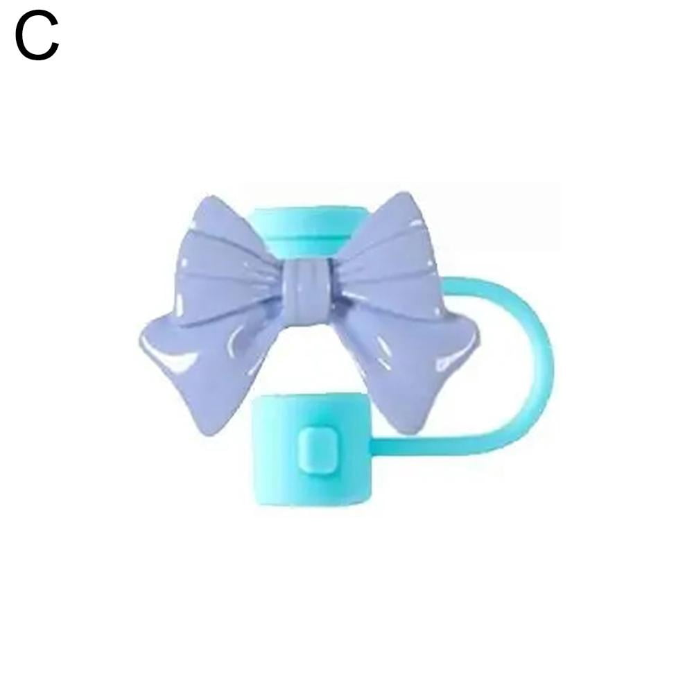 SXCRFKXH Silicone Straw topper for 30&40 oz,Cute Bow Straw Straw Cover ...