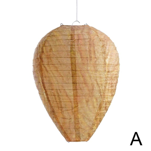 SXCRFKXH Wasp Nest Decoy Outdoor Waterproof - Paper Wasp Repellent Hanging Deterrent for Hornets & Yellow Jackets - 85In X 11In Artificial Nest for Gardens, Porches, Decks