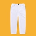thumbnail image 1 of SXCXLSA Boys Black Dress Pants Casual Suit Trousers Performance Event Pants White 11-12 Y, 1 of 3