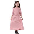 thumbnail image 1 of SXCXLSA Girls Solid Color Long Maxi Dress Casual Loose Fit Sleeveless Summer Beach Pink 4-5 Y, 1 of 7