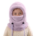 thumbnail image 1 of SXCXLSA Kids Winter Balaclava Hat with Ear Cover and Neck Warmer Thick Warm Windproof Face Mask for Skiing Cycling and Outdoor Activities, 1 of 4