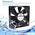 thumbnail image 1 of SXDOOL 120mm 12cm Waterproof Dustproof IP68 Cooling Fan,120X120X25mm 3P 3-Pin Dual Ball Bearing 3050RPM,High Speed CFM Cooler, 1 of 8