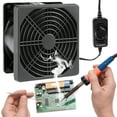 thumbnail image 1 of SXDOOL Solder Smoker Absorber Remover Fan with Speed Controller,Fume Extractor Smoke Prevention,120mm 120V Cooler Adjustable, 1 of 7
