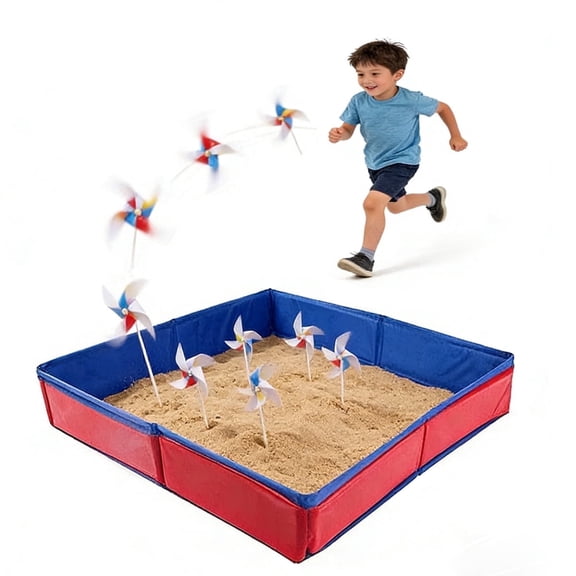 SXDY Sandbox Toys for Kids Boys and Girls Sand Table Children's Outdoors Game Beach Toys Holiday Gifts Square Red