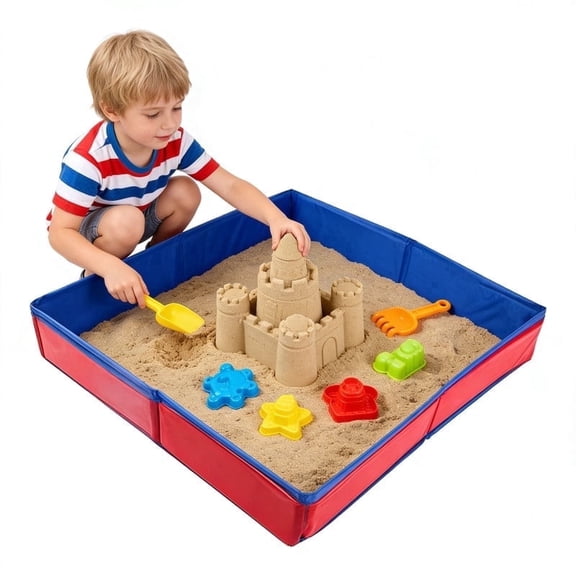 SXDY Folding Table Sandbox with Oxford Cloth for Outdoor Fun
