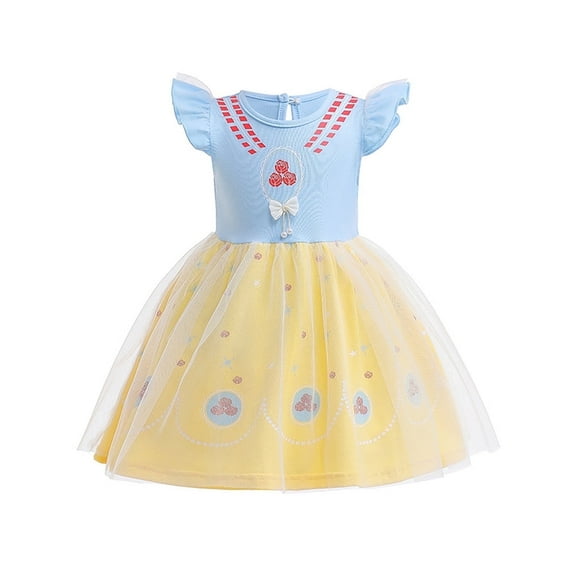 ATAIKU 1-6T Toddler Kids Girls Halloween Princess Dress Up Baby Girls Tulle Dress for Birthday Christmas Party