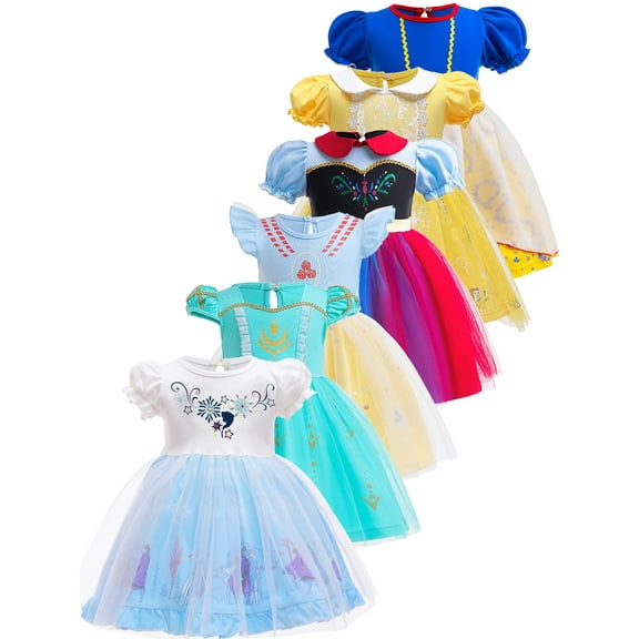 ATAIKU 1-6T Toddler Kids Girls Halloween Princess Dress Up Baby Girls Tulle Dress for Birthday Christmas Party
