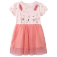 thumbnail image 1 of SXIMEE 2-7T Cute Rabbit Easter Birthday Party Princess Girl Dresses Short Sleeve Girls Tulle Tutu Dress, 1 of 5