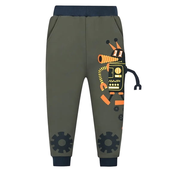 SXIMEE 2-7T Toddler and Boys Cotton Joggers Sweatpants Kids Pull-On Active Athletic Pants