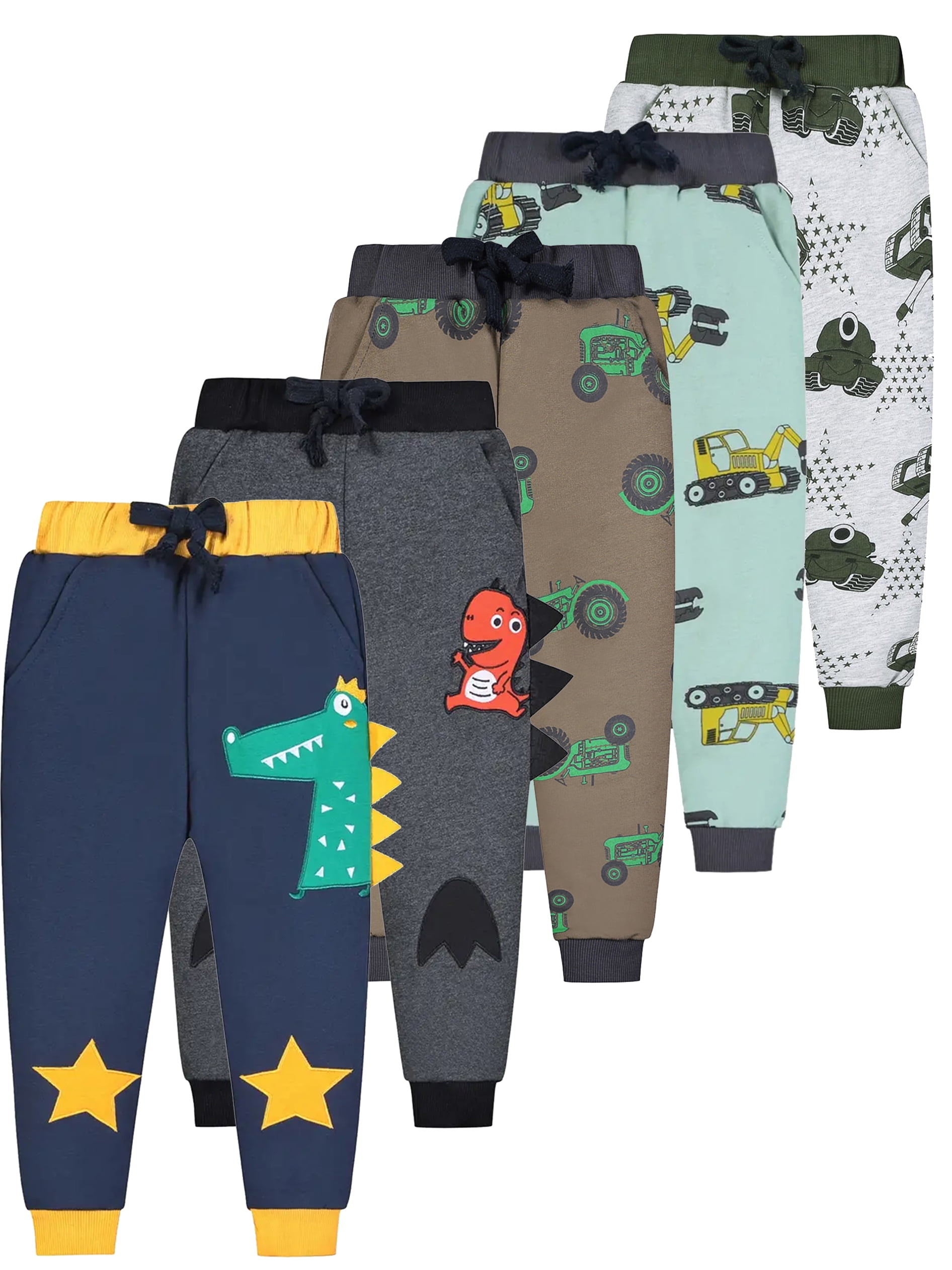 Akiihool Sweatpants For Boys Boys' Jogger Sweatpants Active Athletic Pants With Pockets Black 4 5 Years - View #4