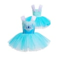 thumbnail image 1 of ATAIKU 3-9Y Kids Girls Princess Ballet Dress Short Sleeve Leotards Skirted Tutu Dancewear Halloween Christmas Party Dress, 1 of 9