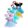 thumbnail image 1 of ATAIKU 3M-18M Infant Baby Girls Princess Dress Up Romper Onesie Tutu Dress Bodysuit with Headband Birthday Halloween Christmas Party Dresses, 1 of 9