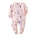 thumbnail image 1 of SXIMEE Infant Unisex Baby Boys' Sleep and Play Footed Pajamas, 2 Way Zipper with Mitten Cuffs One-Piece Sleeper Cotton PJs For Newborn Girls, 1 of 6